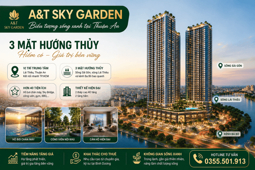 Có Nên Đầu Tư A&T Sky Garden Thuận An Năm 2026? | Lan Anh Home
Có Nên Đầu Tư A&T Sky Garden