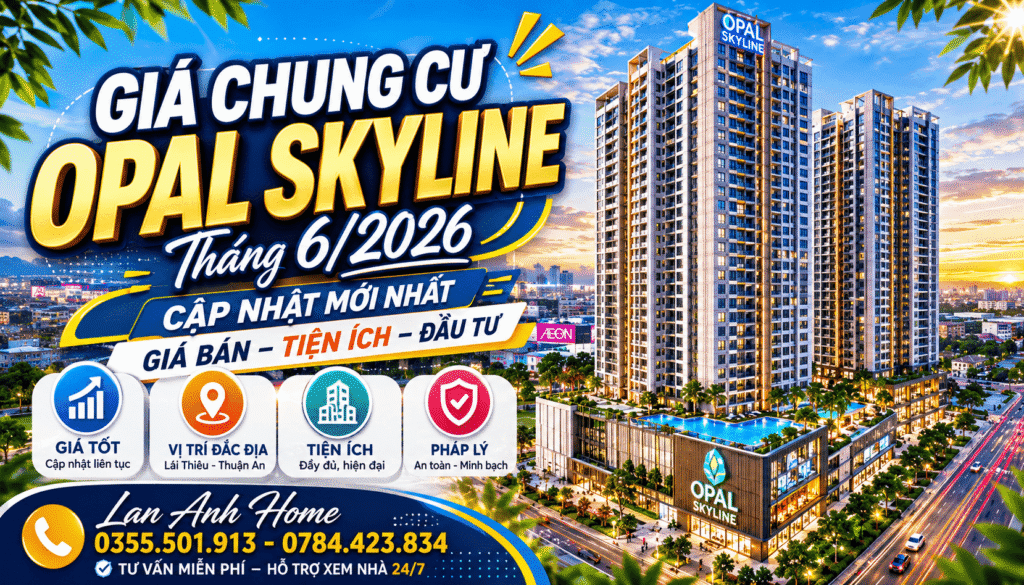 Giá Chung Cư Opal Skyline Tháng 6/2026
