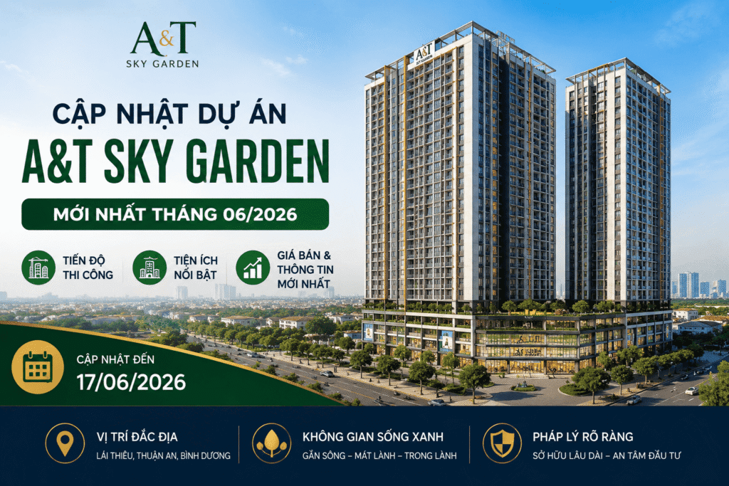 Cập Nhật Dự Án A&T Sky Garden Mới Nhất Tháng 06/2026