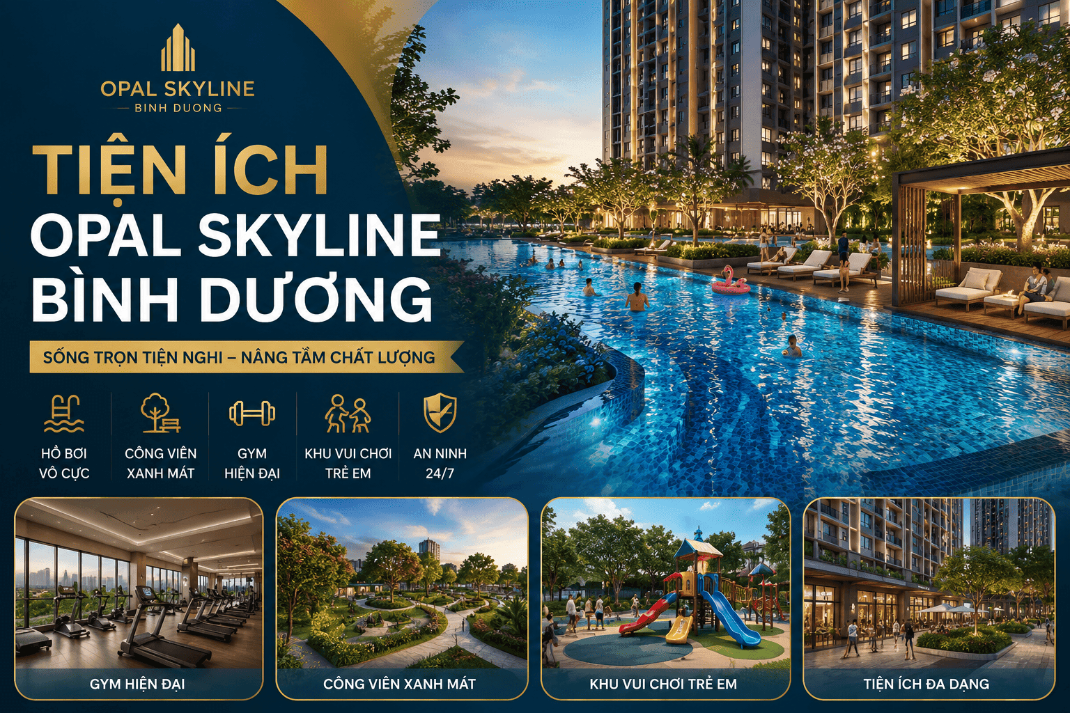Tiện Ích Opal Skyline Bình Dương
