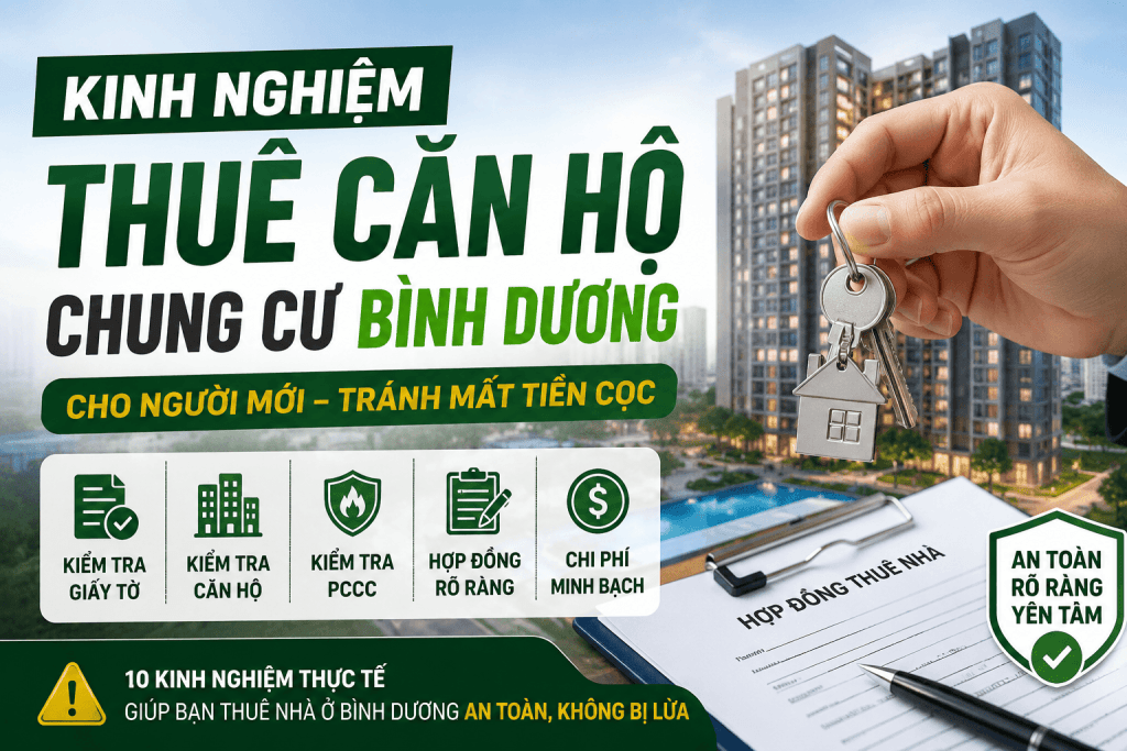 Kinh nghiệm thuê căn hộ chung cư Bình Dương cho người mới 2026