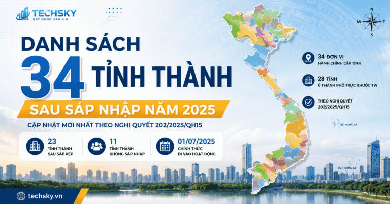 Danh Sách 34 Tỉnh Thành Sau Sáp Nhập 2025 Mới Nhất