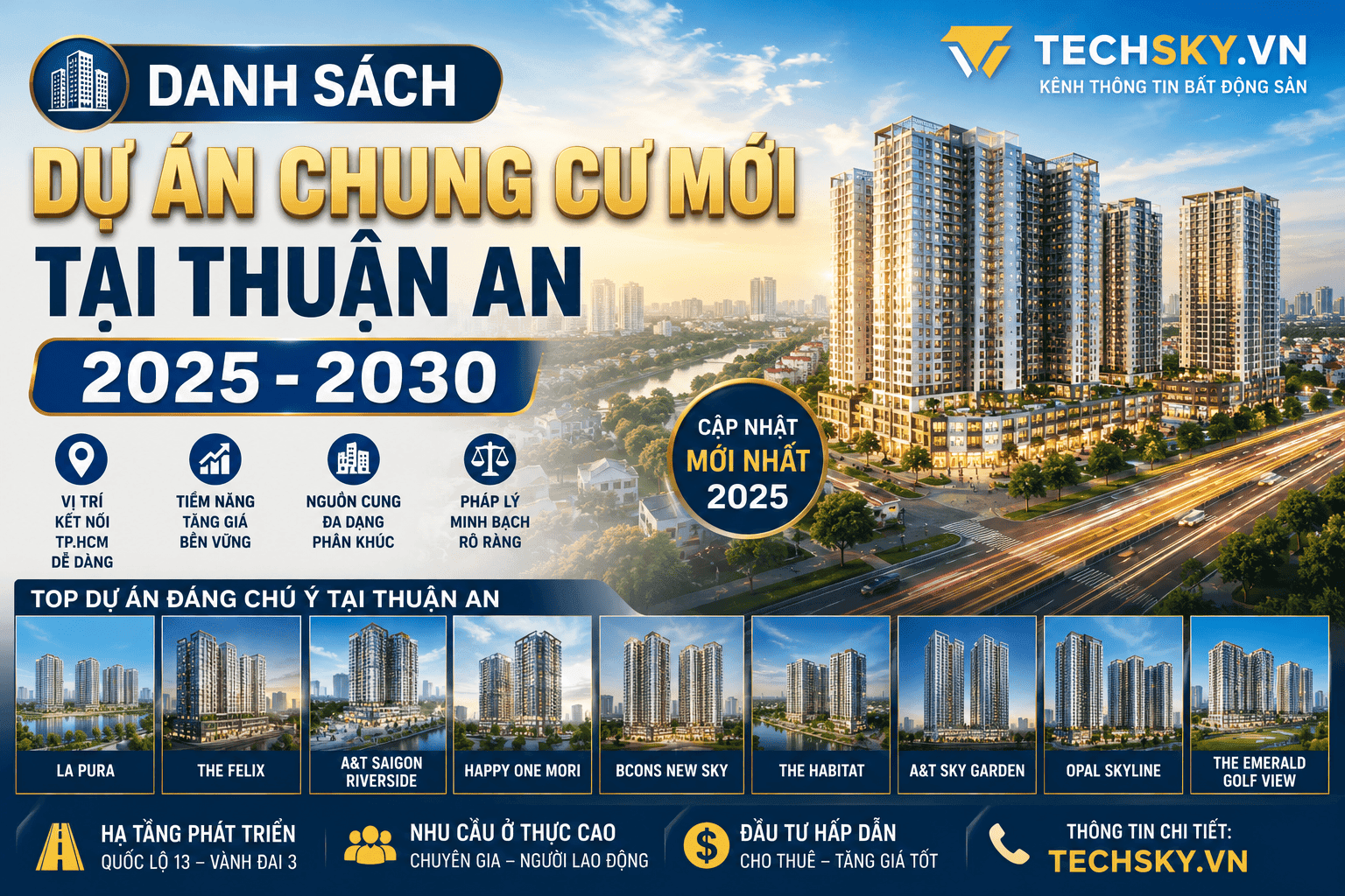 dự án chung cư mới tại Thuận An
